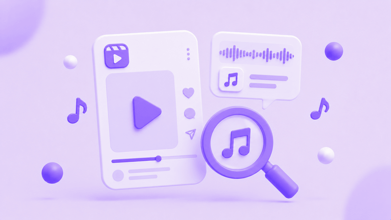 Identify background music in Instagram videos