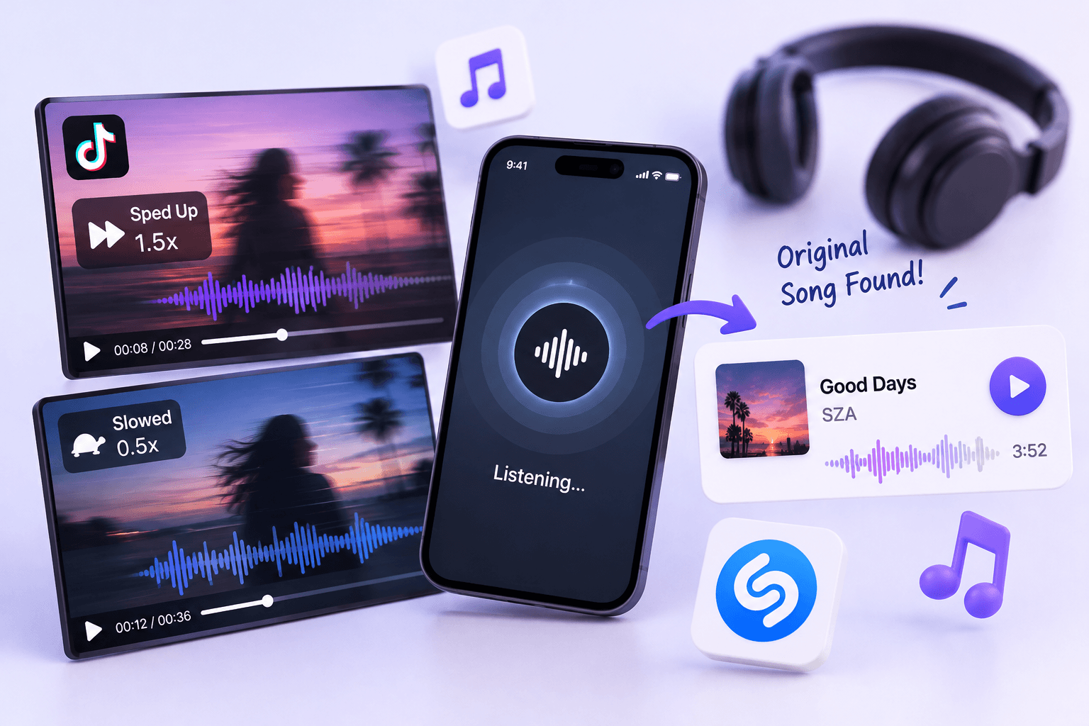How to Find the Original Song from a Sped-Up or Slowed Edit