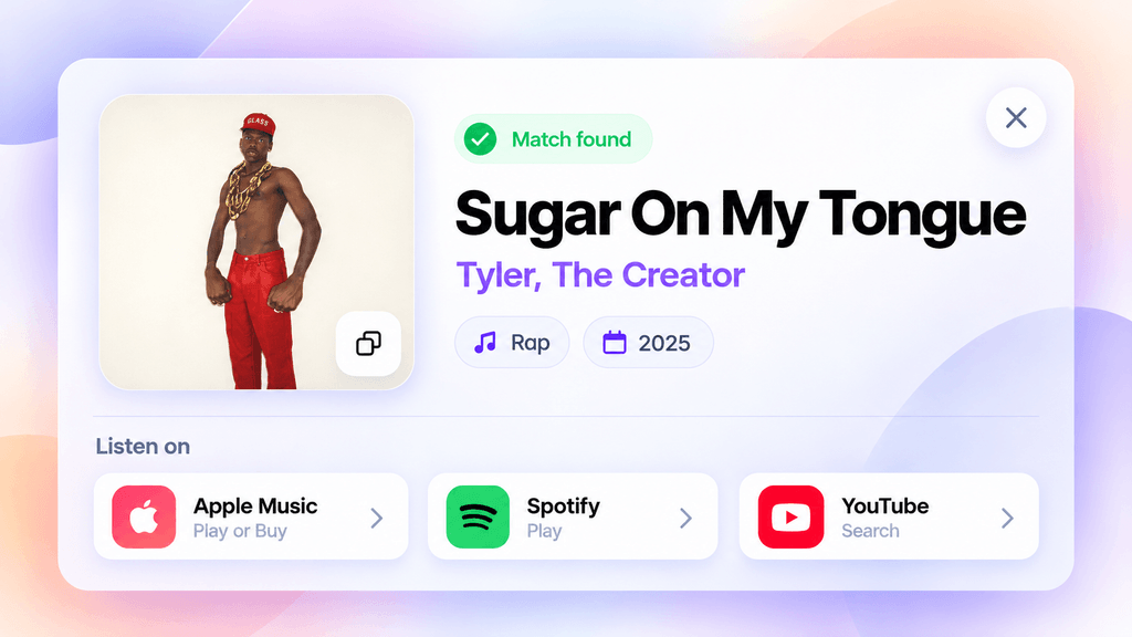 Sugar On My Tongue returned Tyler The Creator